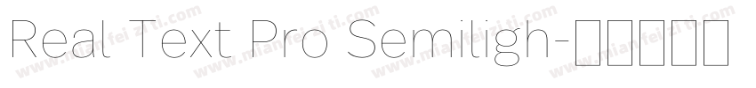 Real Text Pro Semiligh字体转换